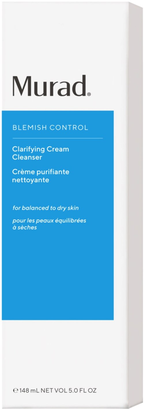 En box av Murad blemish control rengöringsdose för torr hud.