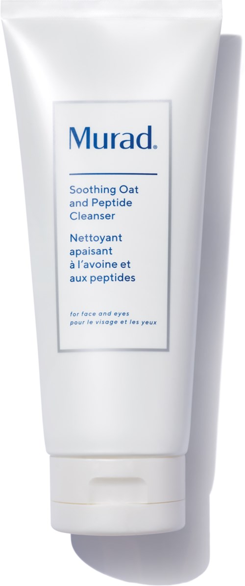 A white tube of Murad skincare cream with blue text, designed for face and eye care.