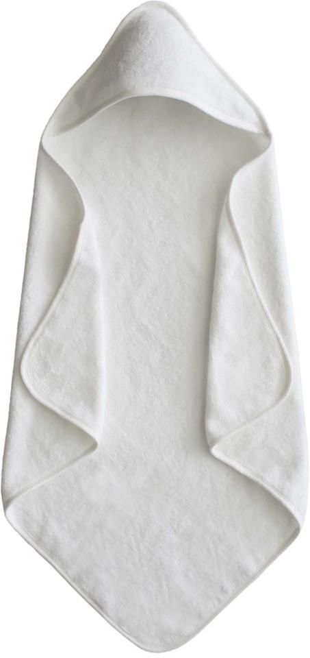 Mushie Hooded Towel (Pearl)