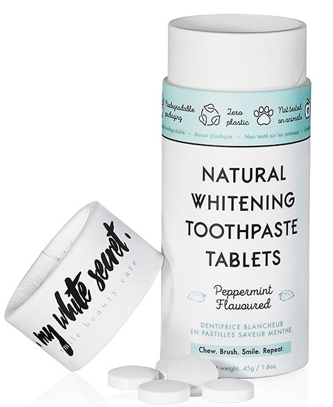 my white secret natural whitening toothpaste tablets