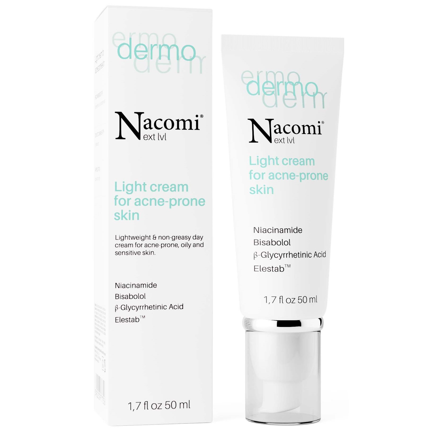 Läs mer om Nacomi Next Level Light Cream For Acne-Prone Skin 50 ml