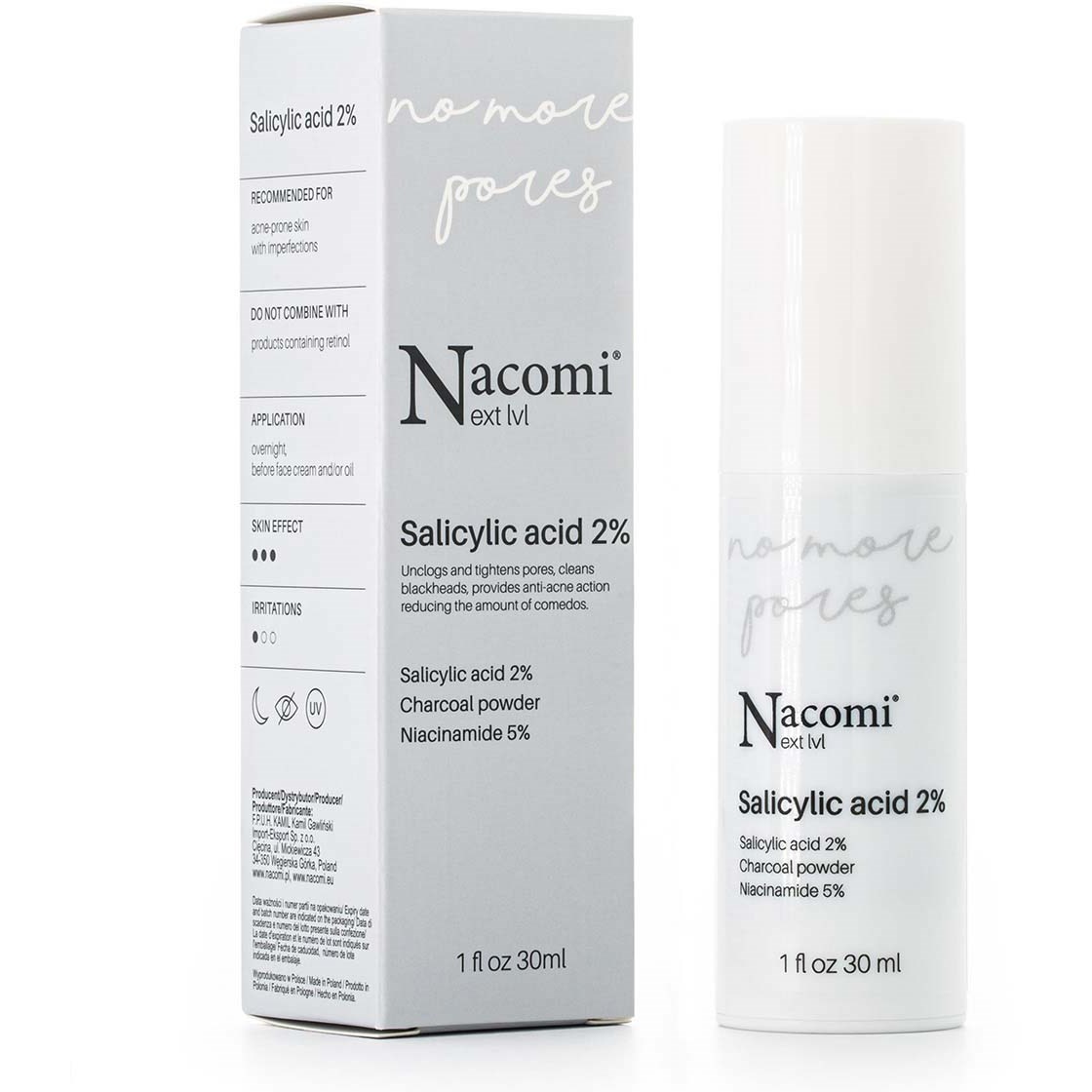 Läs mer om Nacomi No More Pores Salicylic Acid 2% 30 ml