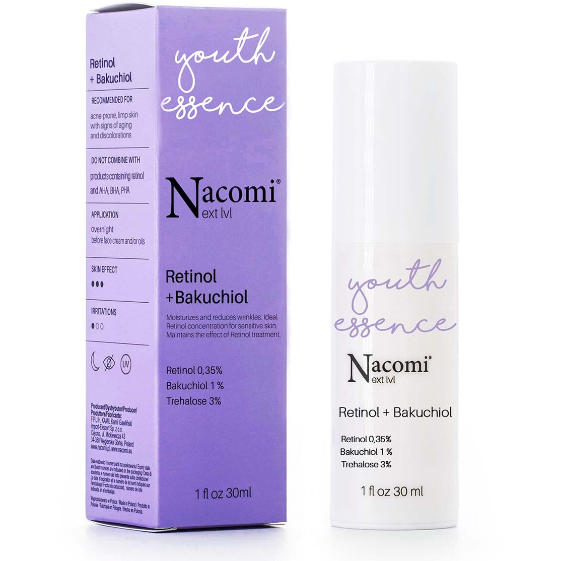 Läs mer om Nacomi Retinol + Bakuchiol 30 ml
