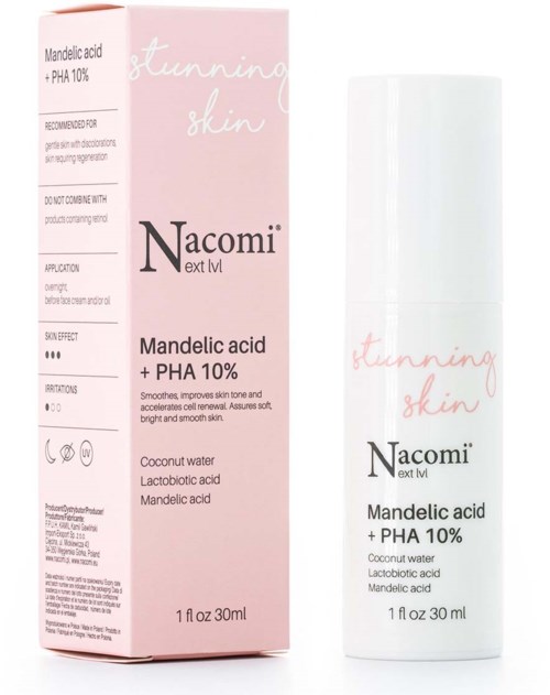 Nacomi Next Level Stunning Skin Mandelic Acid+PHA 10% 30 ml