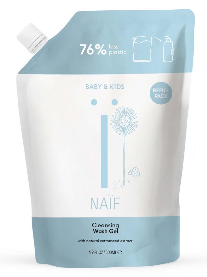 Naïf Baby & Kids Cleansing Wash Gel refill 500 ml
