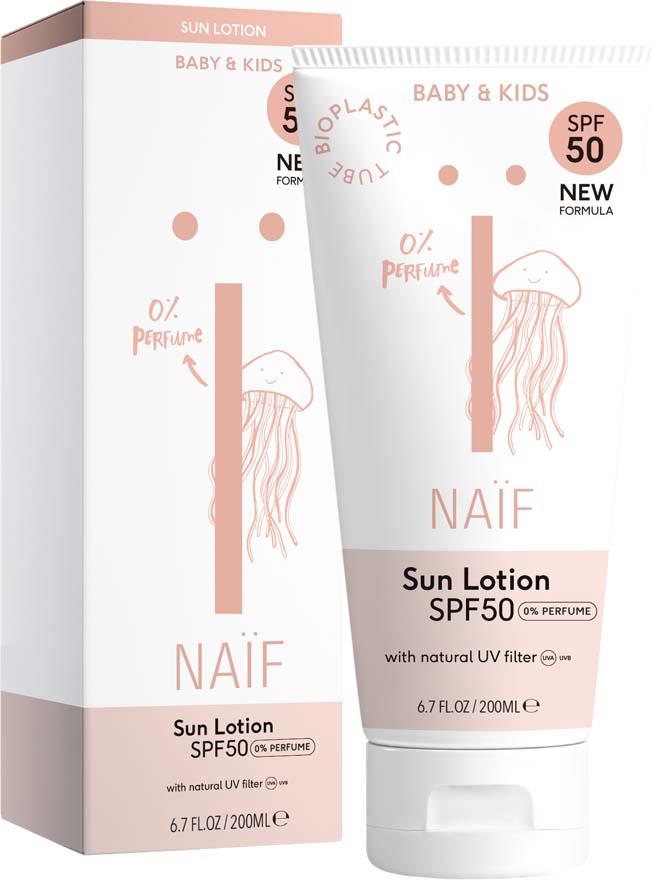 Naif Sun Lotion Baby & Kids SPF50 Perfume free 200 ml