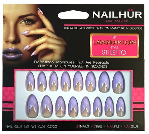 Nailhur Stiletto Lavender Love
