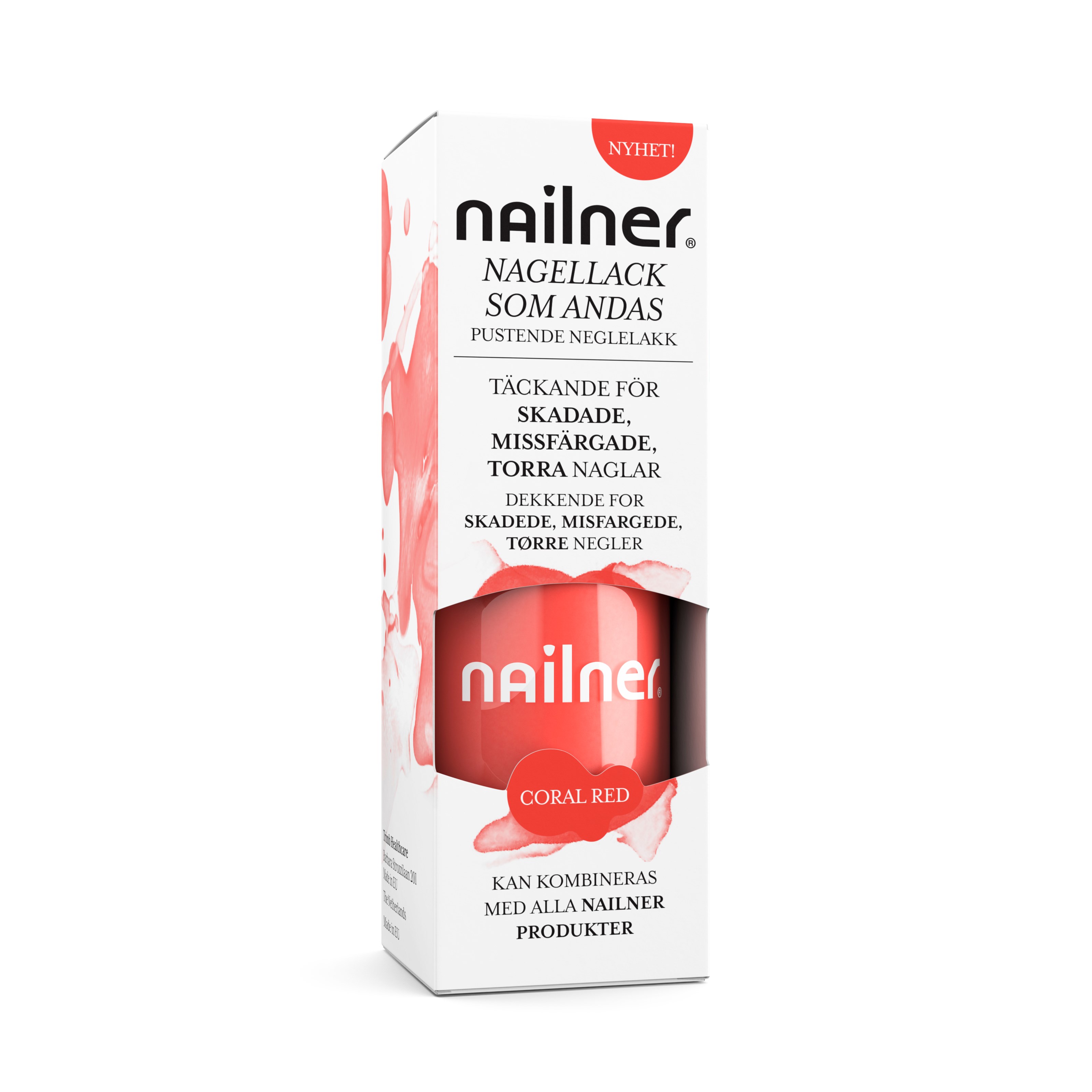 Läs mer om Nailner Nailpolish Coral Red