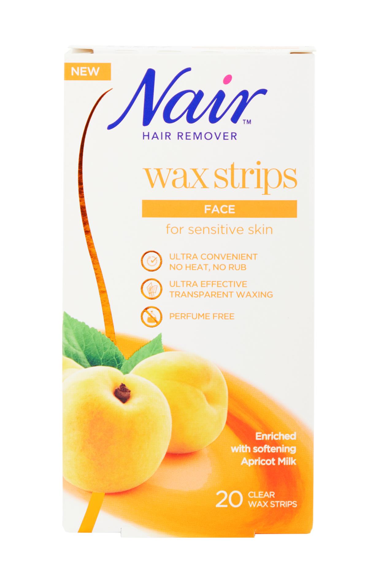 Nair Hair Remover Apricot Wax Strips Face