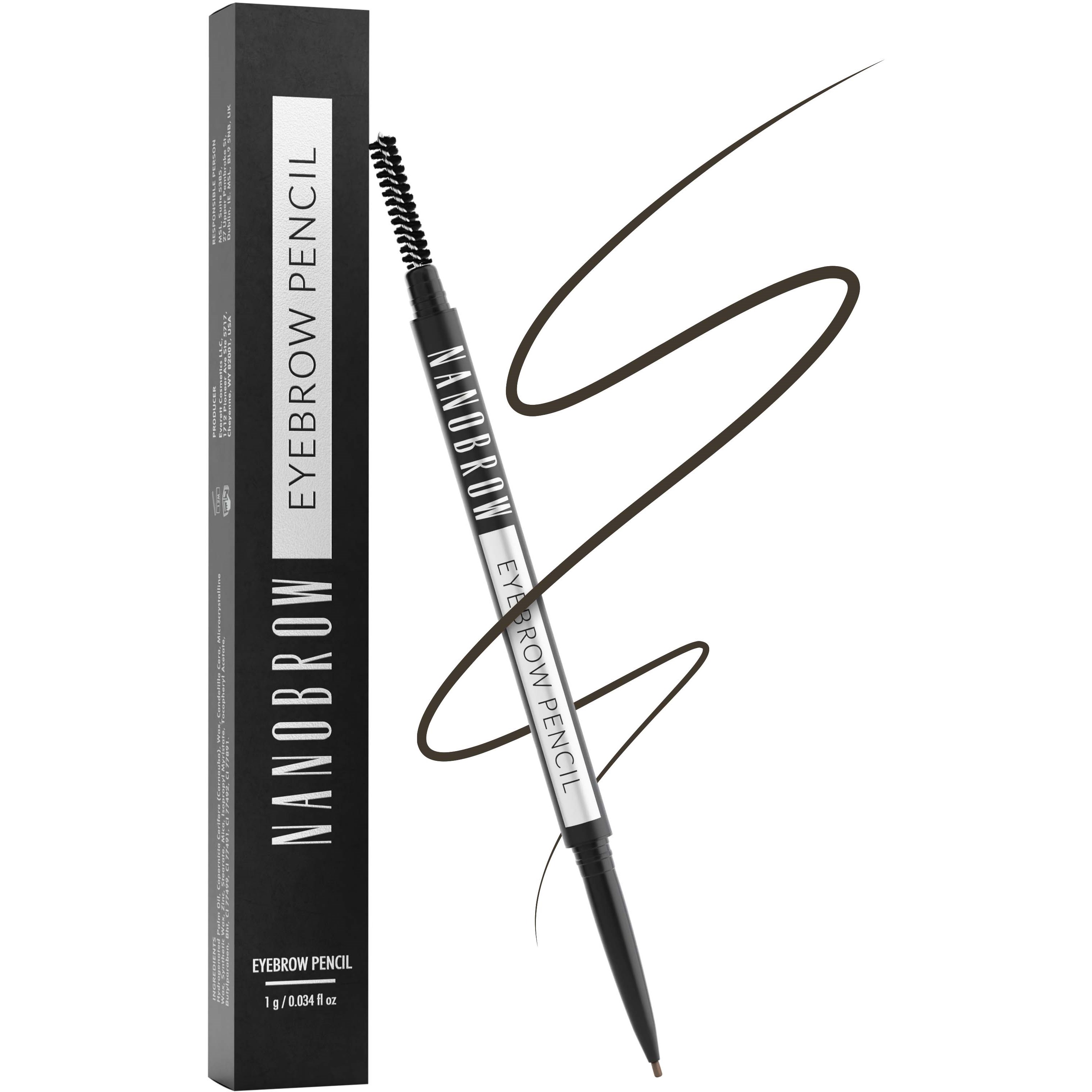 Nanobrow Eyebrow Pencil Dark Brown billede