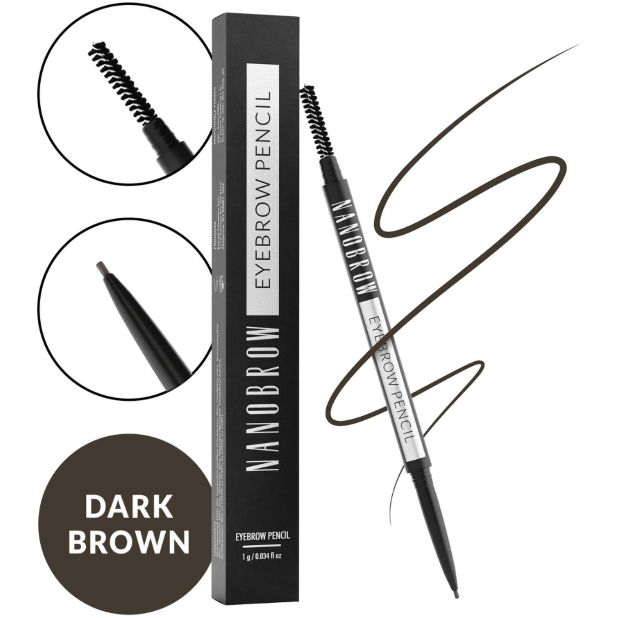 Nanobrow Eyebrow Pencil Dark Brown (obrázok 3)