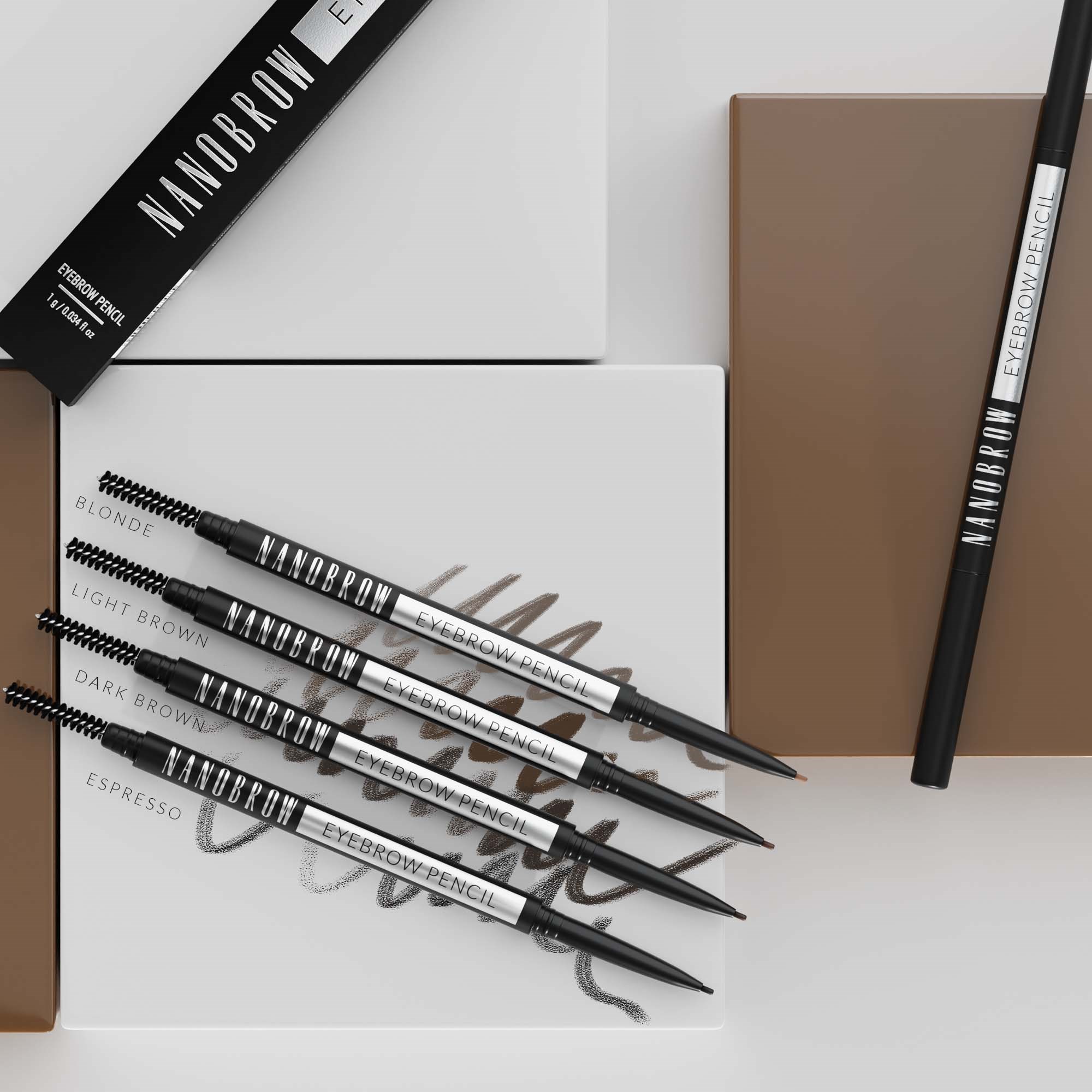 Nanobrow Eyebrow Pencil Dark Brown (obrázok 7)