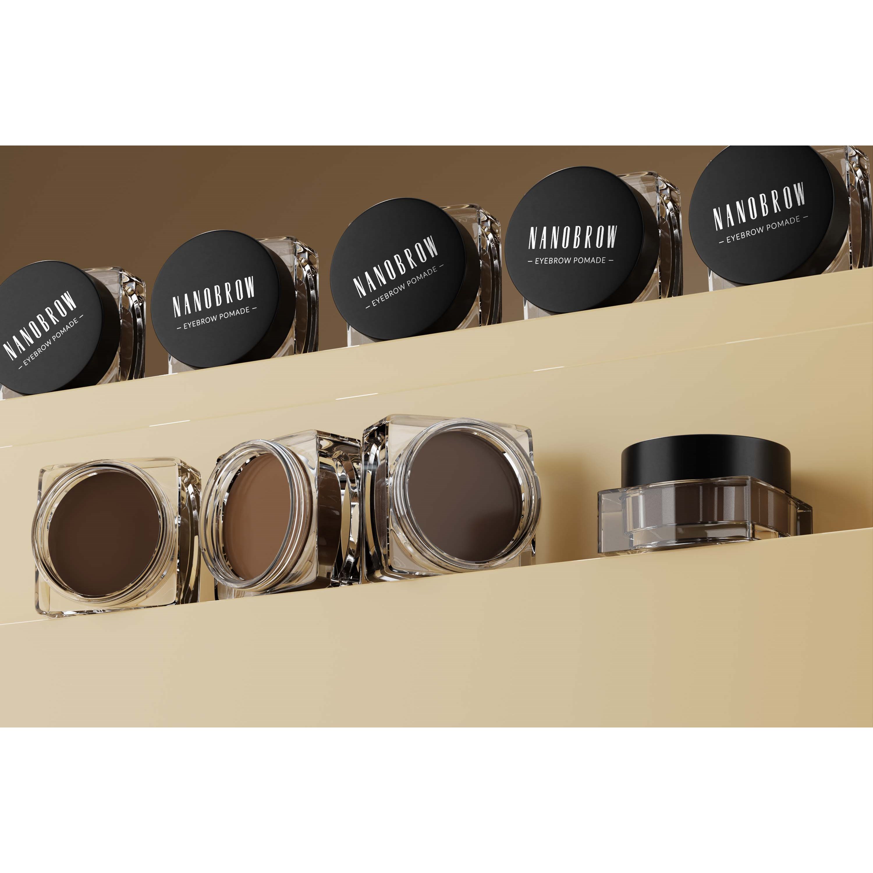 Nanobrow Eyebrow Pomade Medium Brown (obrázok 7)