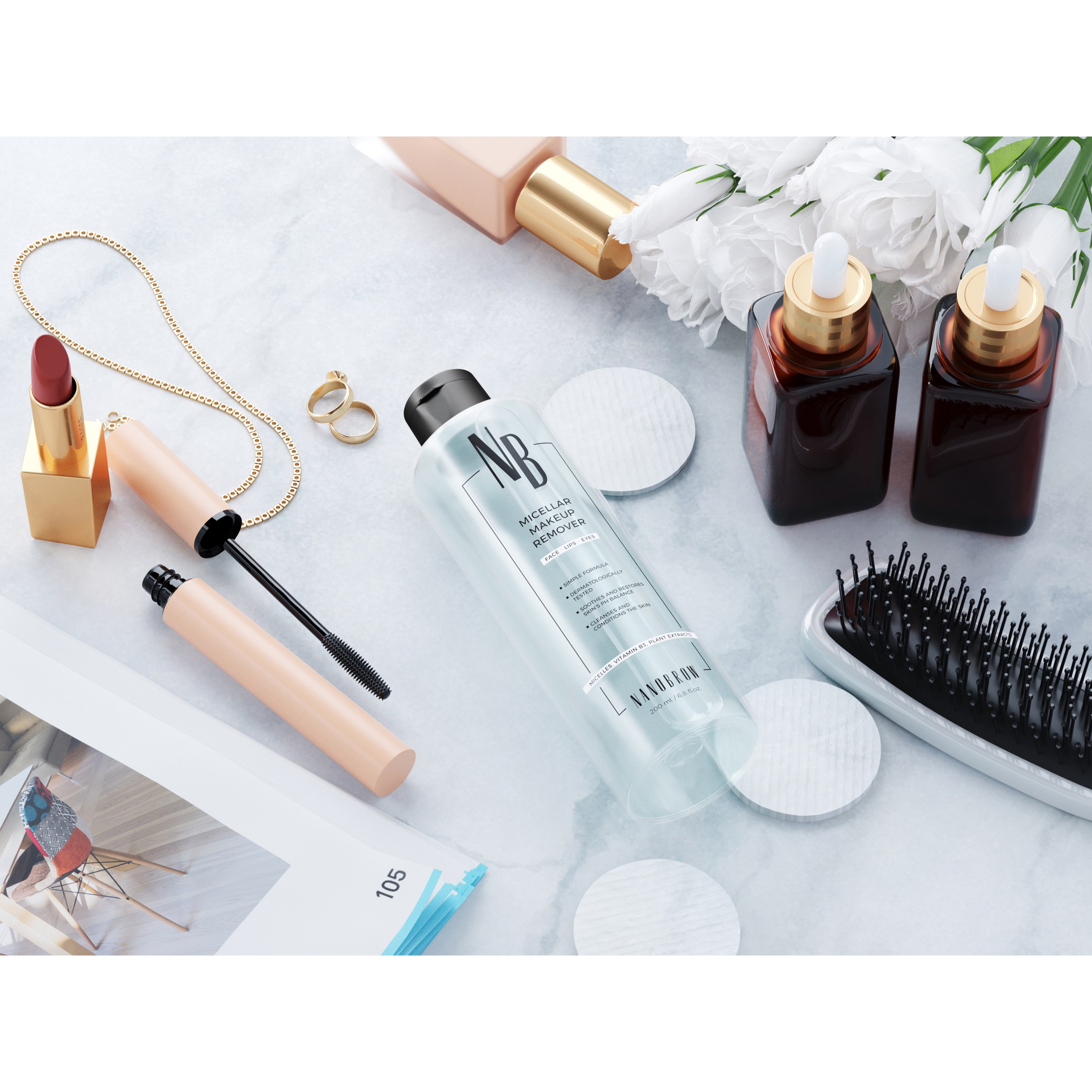 Nanobrow Micellar Makeup Remover 200 ml (obrázok 4)