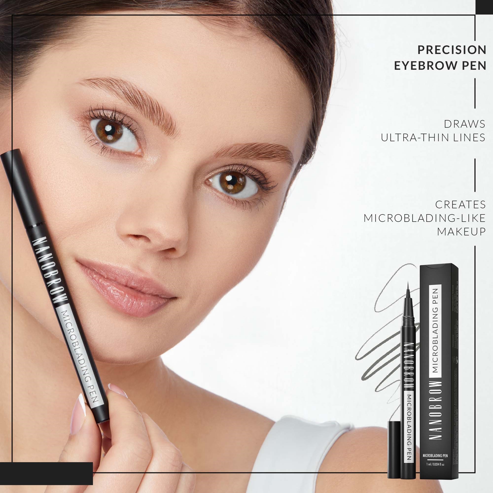 Nanobrow Microblading Pen Dark Brown (obrázok 3)