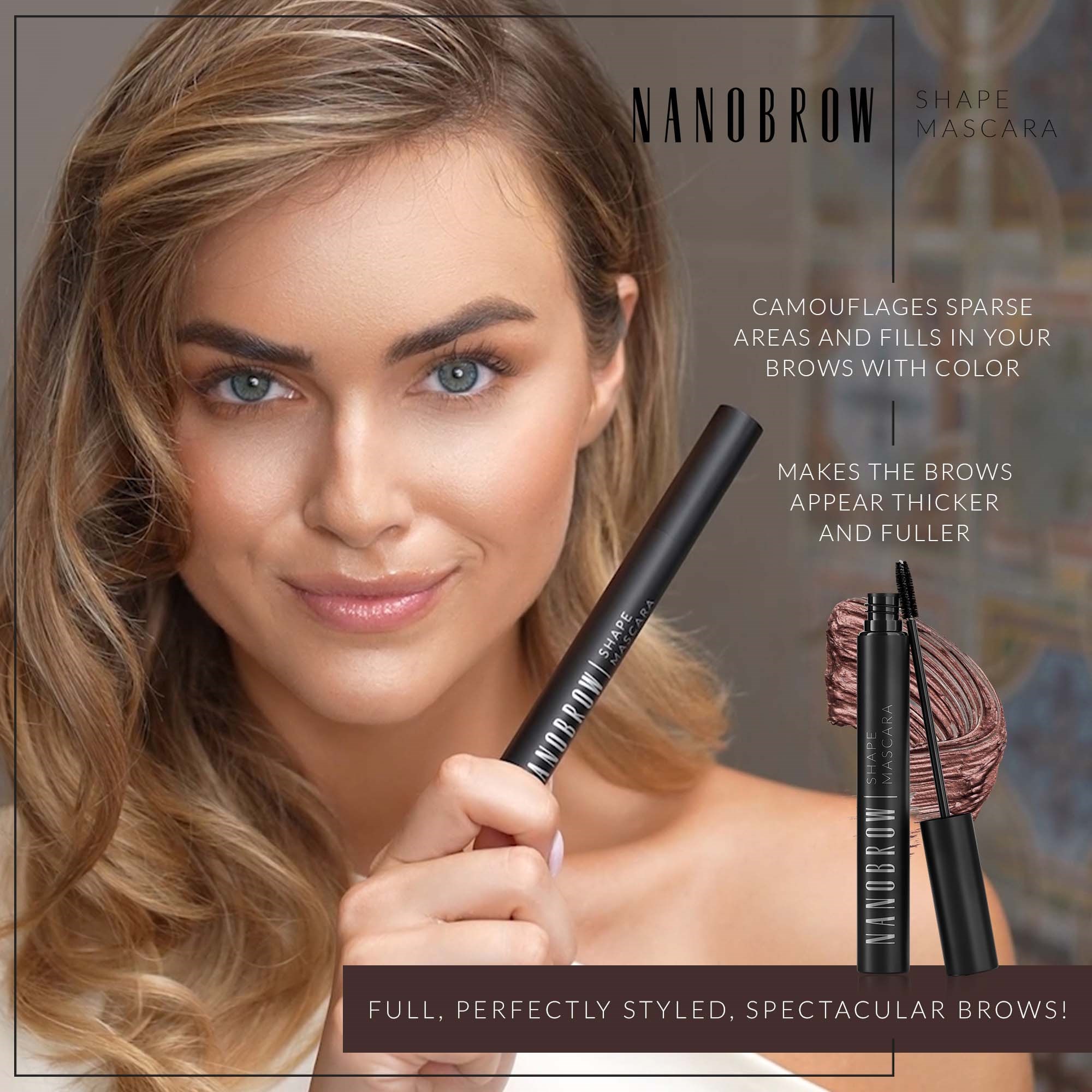 Nanobrow Shape Mascara Brown (obrázok 3)