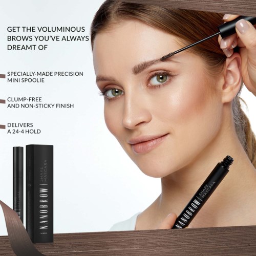 Тушь для бровей Nanobrow Shape Mascara для укладки, оттенок Brown, 7 мл — фото 4