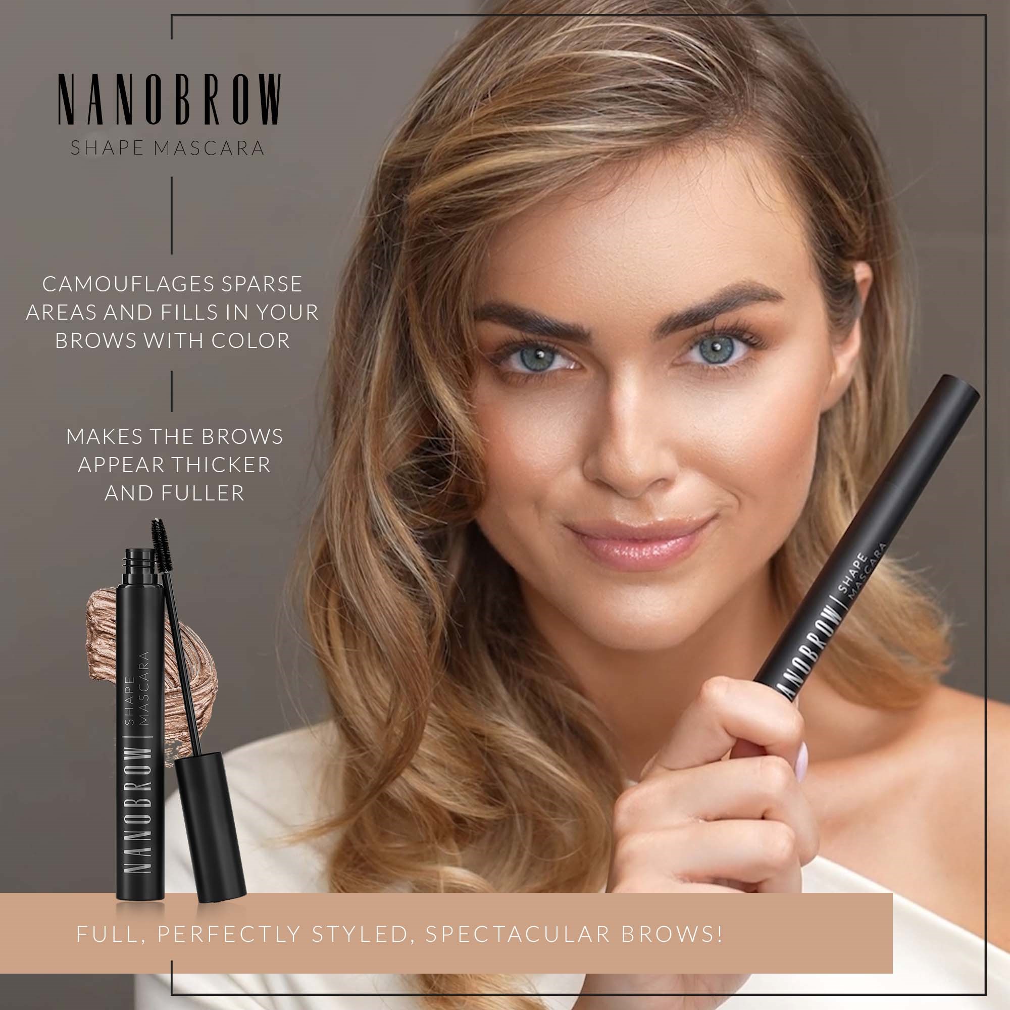 Nanobrow Shape Mascara Light Brown (obrázok 3)