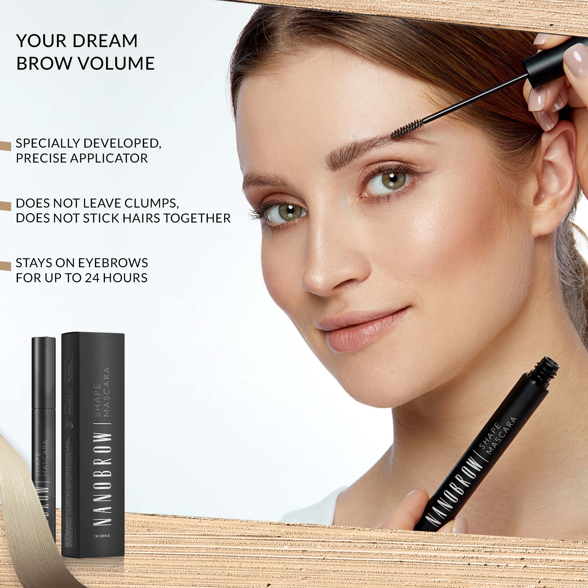Nanobrow Shape Mascara Light Brown (obrázok 4)