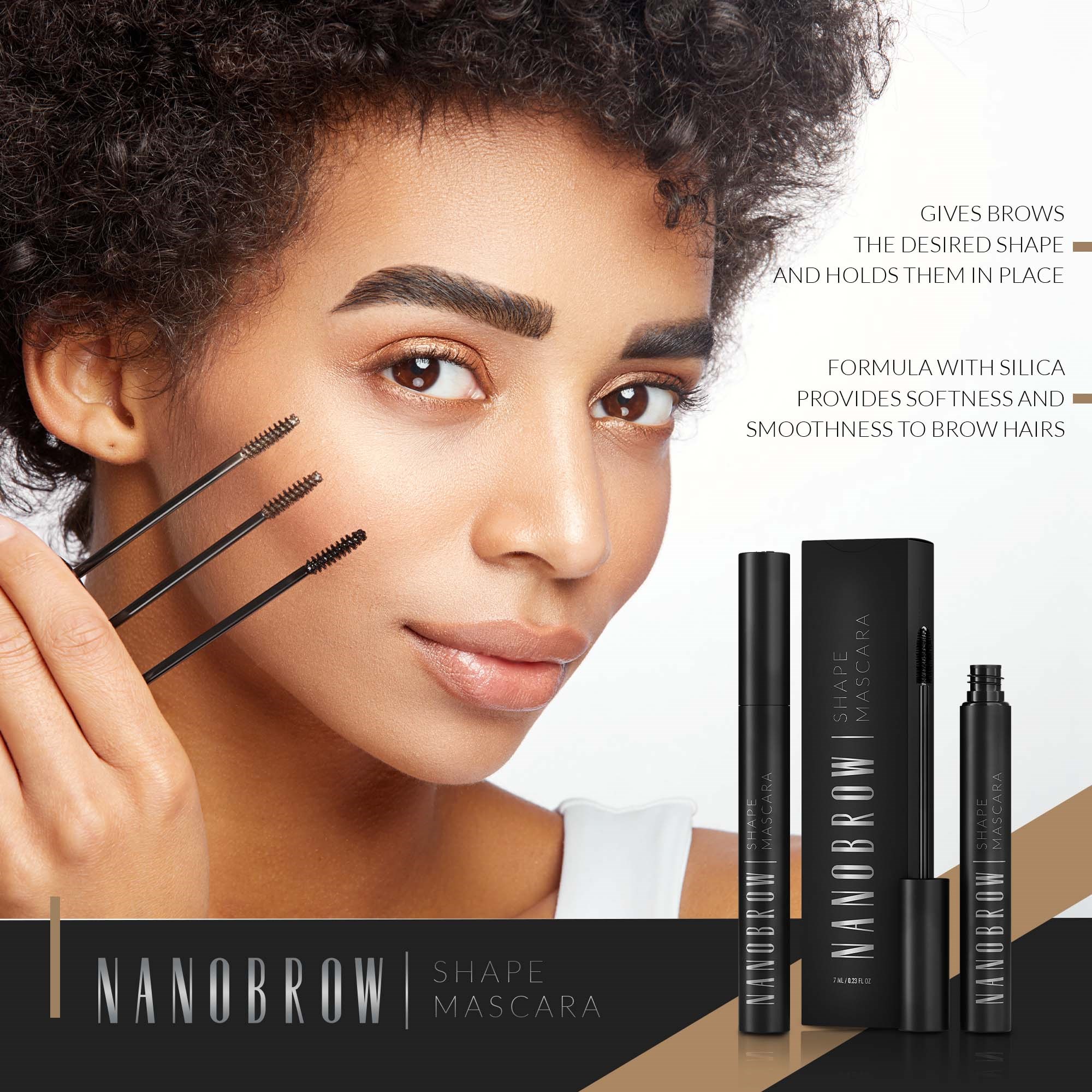 Nanobrow Shape Mascara Light Brown (obrázok 6)