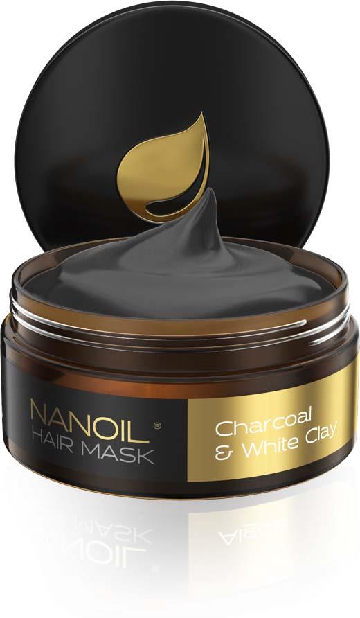 Nanoil Charcoal & White Clay Hair Mask 300 ml