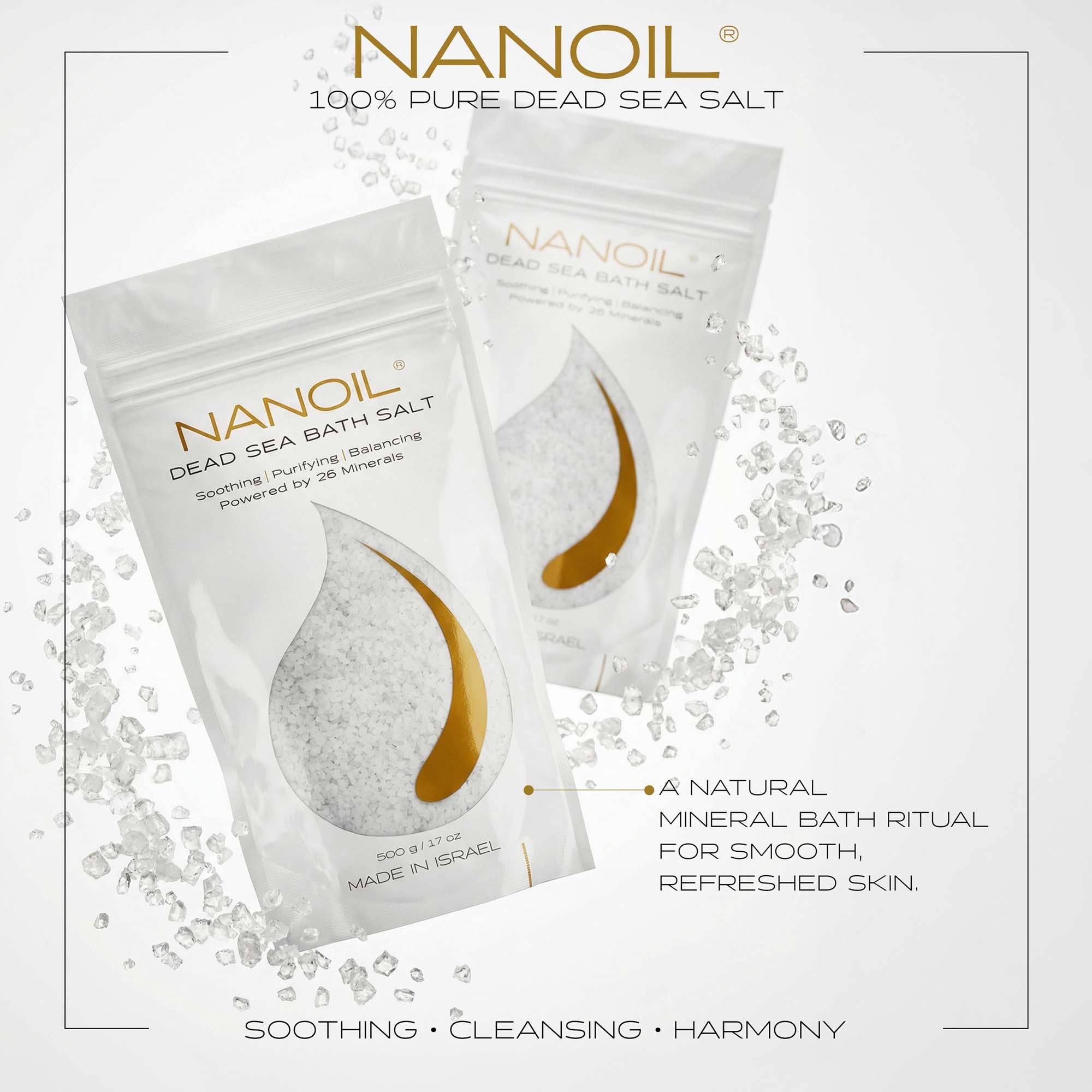 Nanoil Dead sea bath salt 500 g (zdjęcie 5)