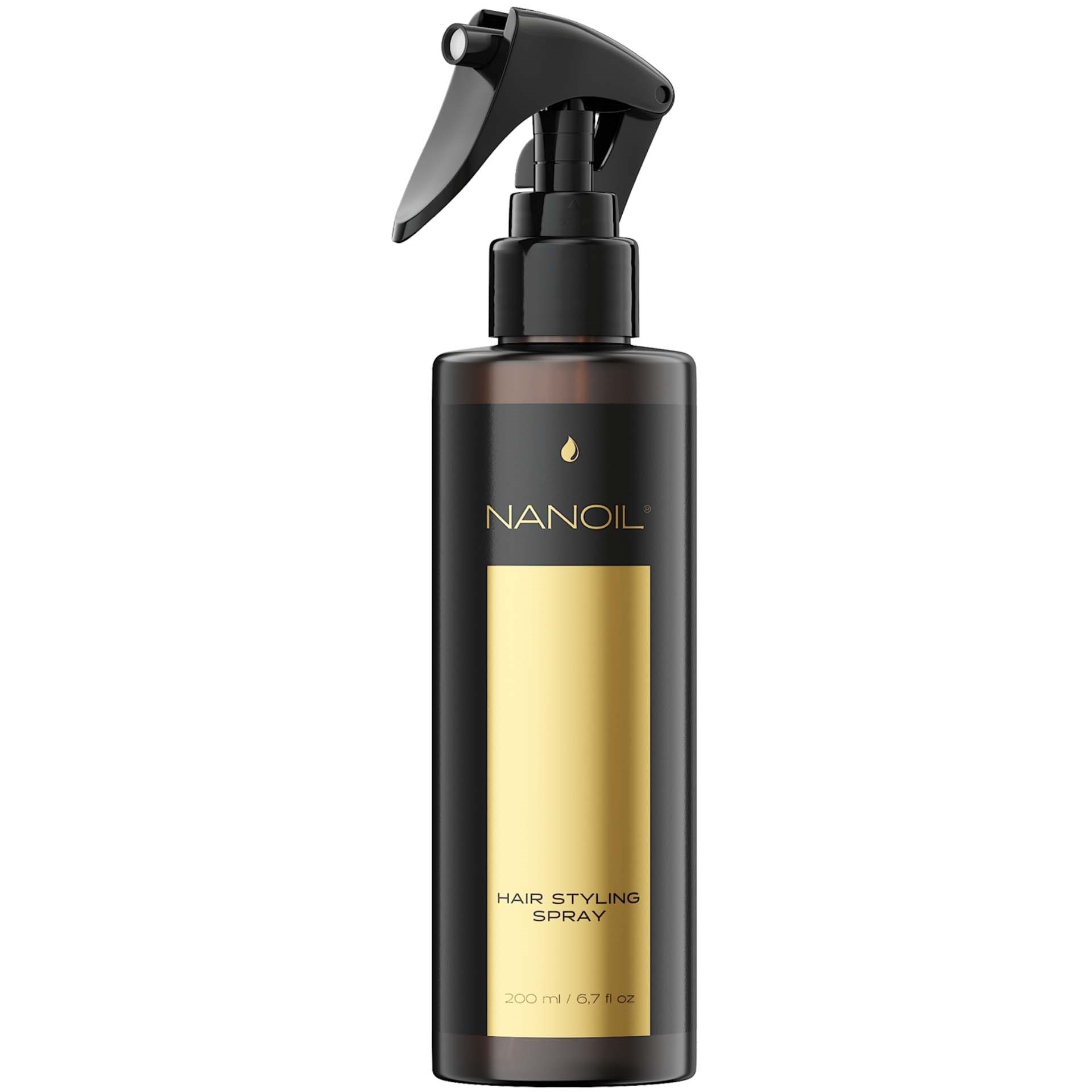 Nanoil Hair Styling Spray 200 ml billede
