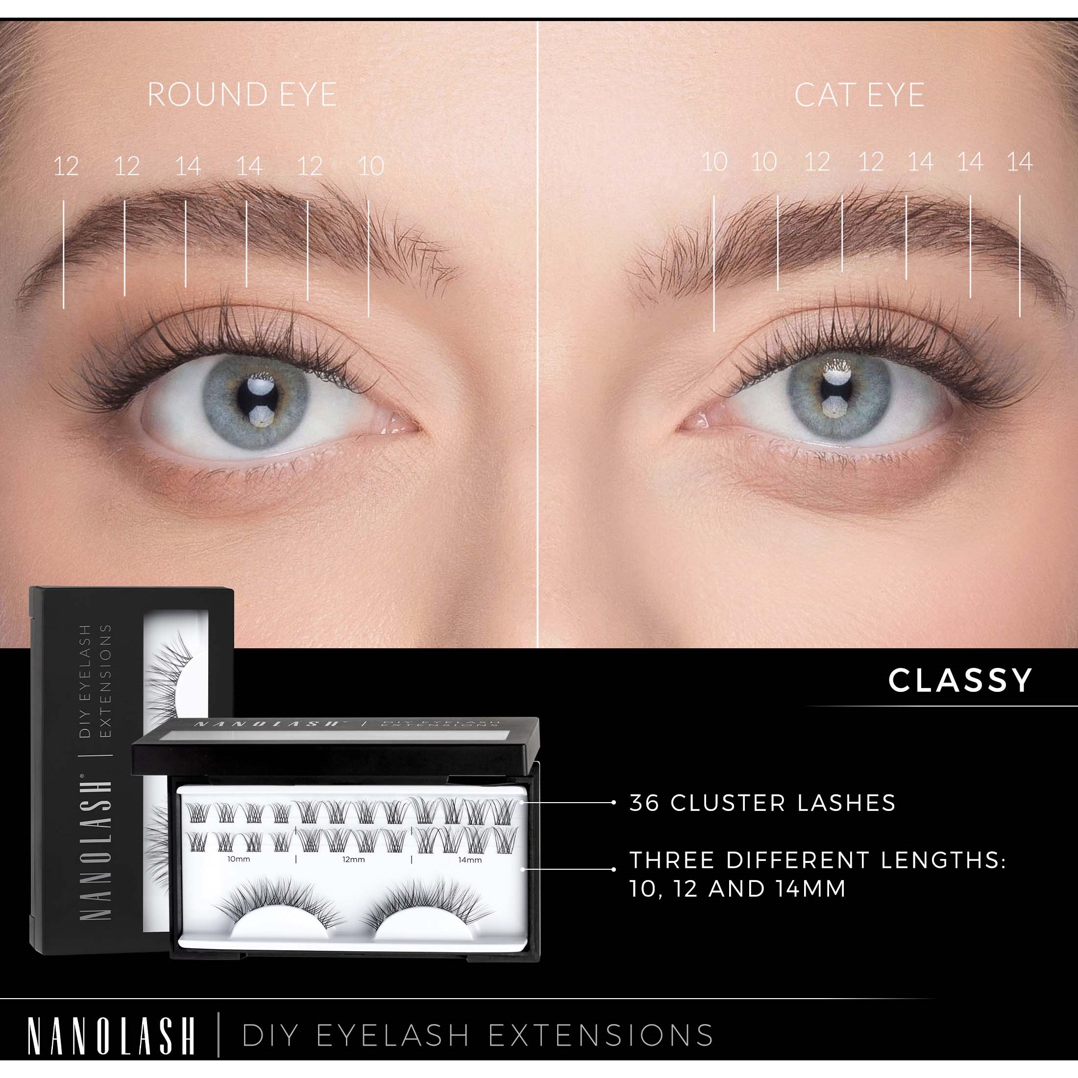 Nanolash DIY Eyelash Extensions Classy (obrázok 4)