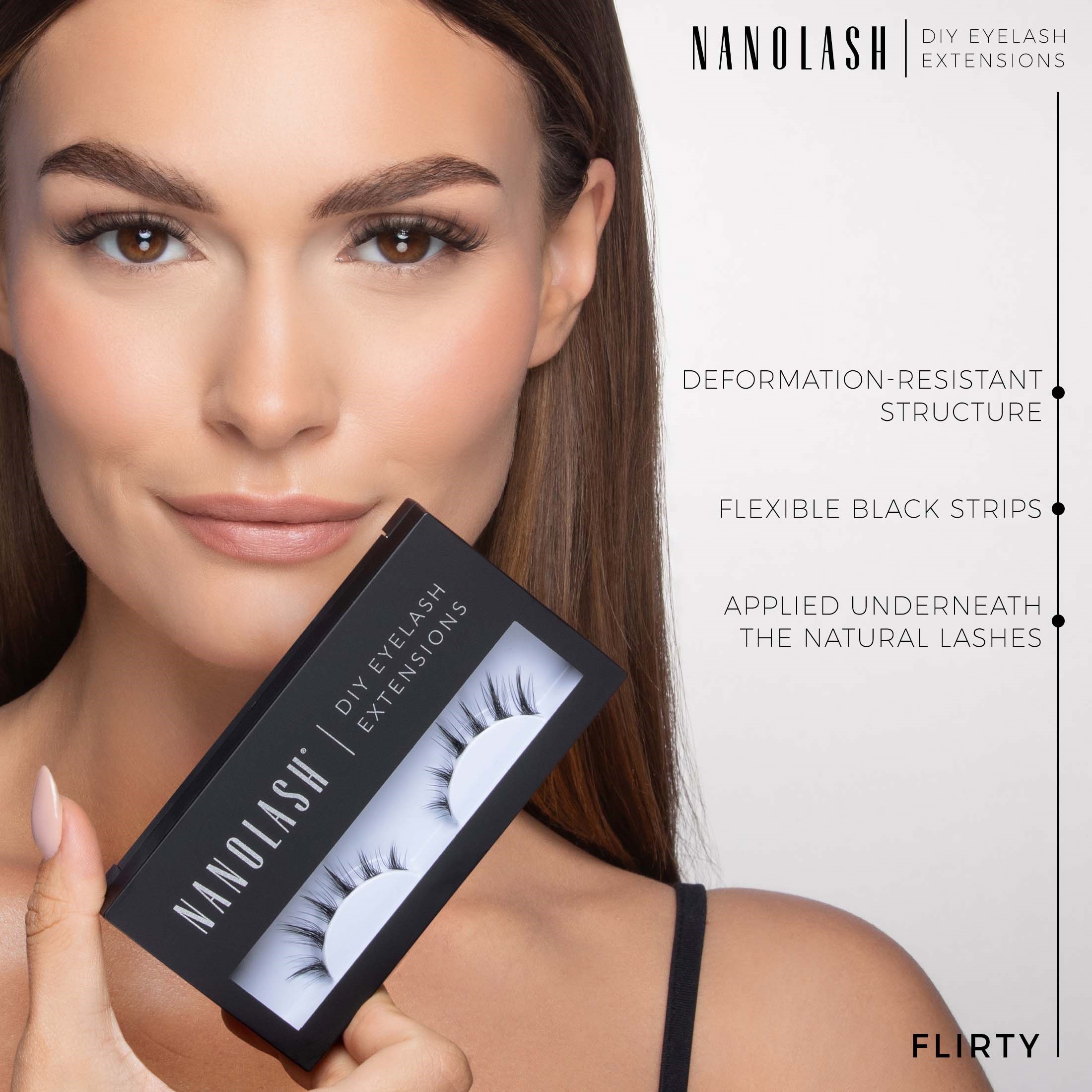 Nanolash DIY Eyelash Extensions Flirty (obrázok 5)