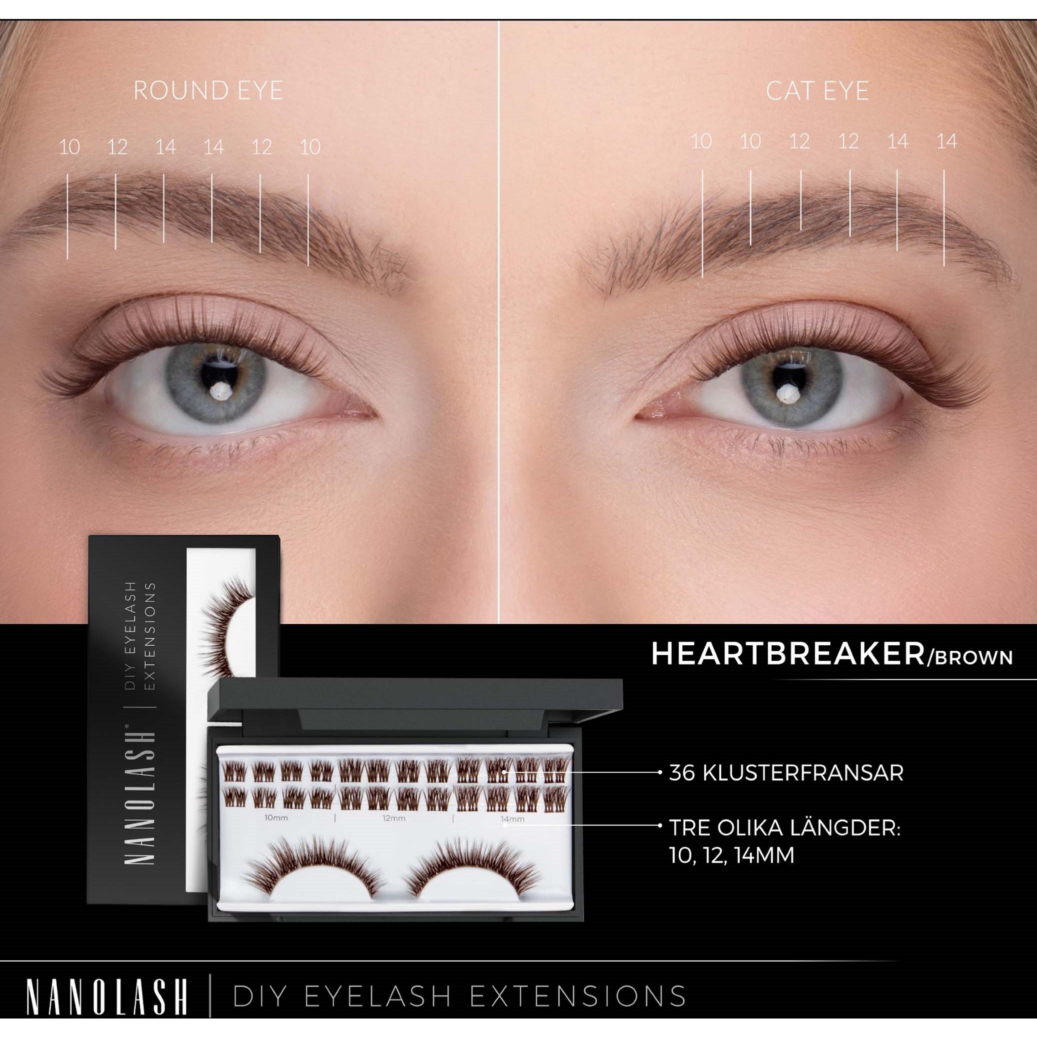 Nanolash Diy Starter Kit Brown Heartbreaker (zdjęcie 4)