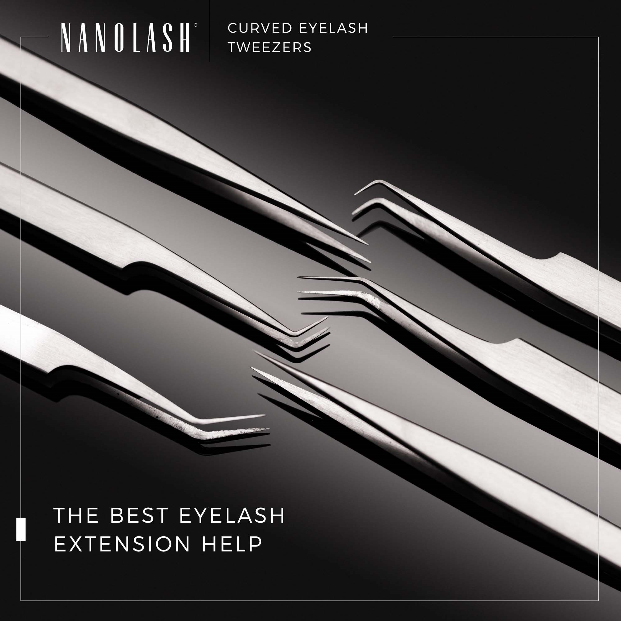 Nanolash Eyelash Tweezers Curved (obrázok 5)