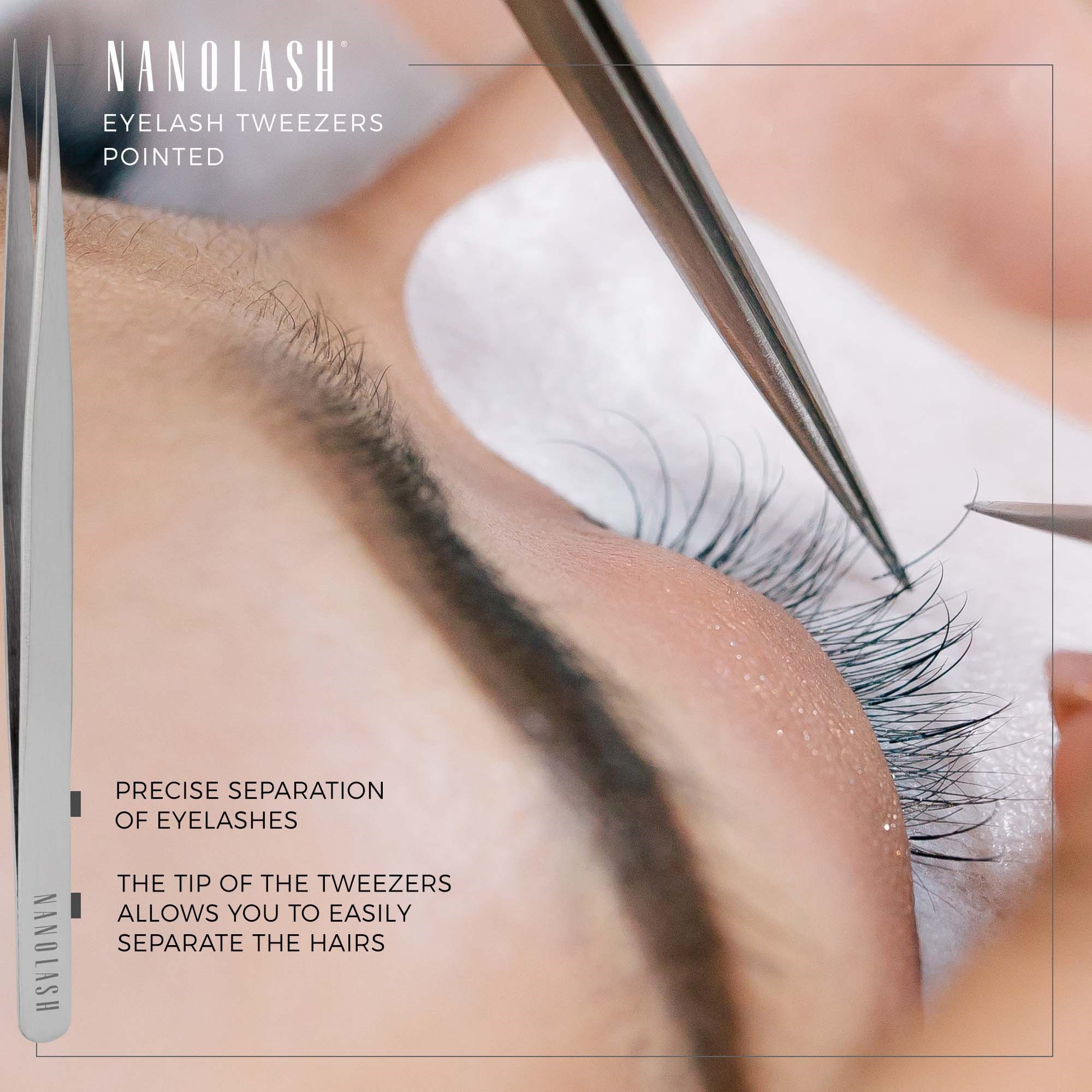 Nanolash Eyelash Tweezers Pointed (obrázok 3)