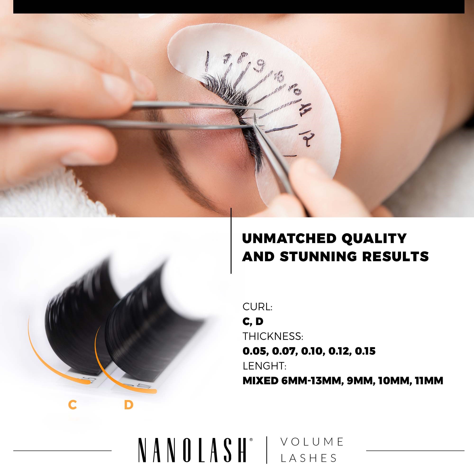 Nanolash Volume Lashes 0.07 D 10 mm (obrázok 4)