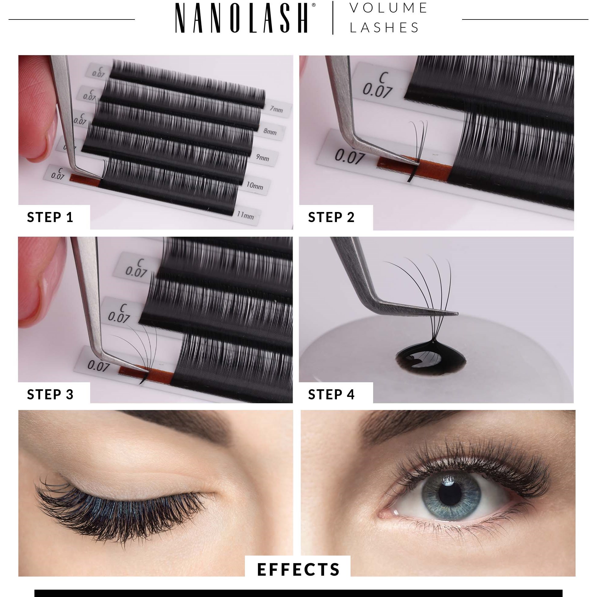 Nanolash Volume Lashes 0.12 D 10 mm (obrázok 6)