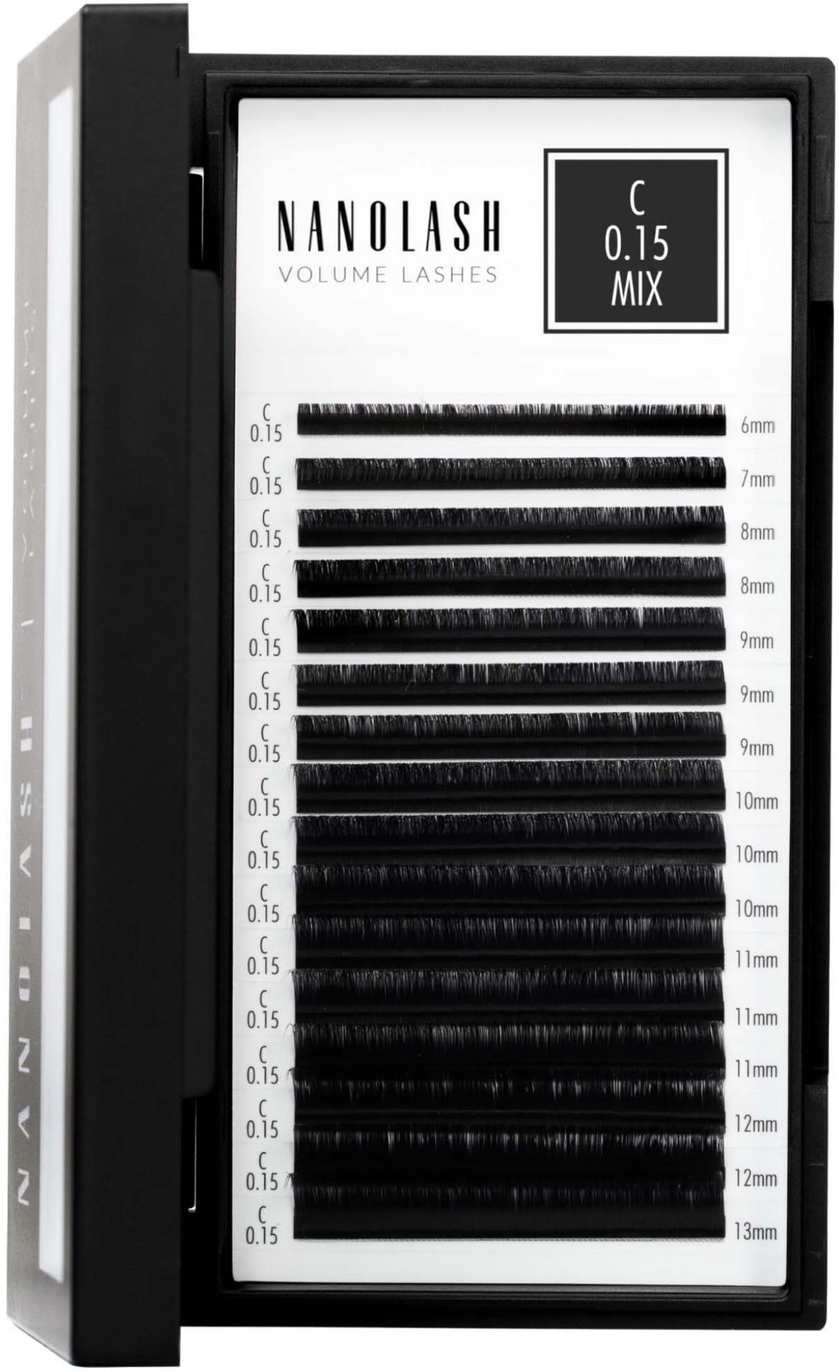 Nanolash Volume Lashes 0.15 C 6-13 mm