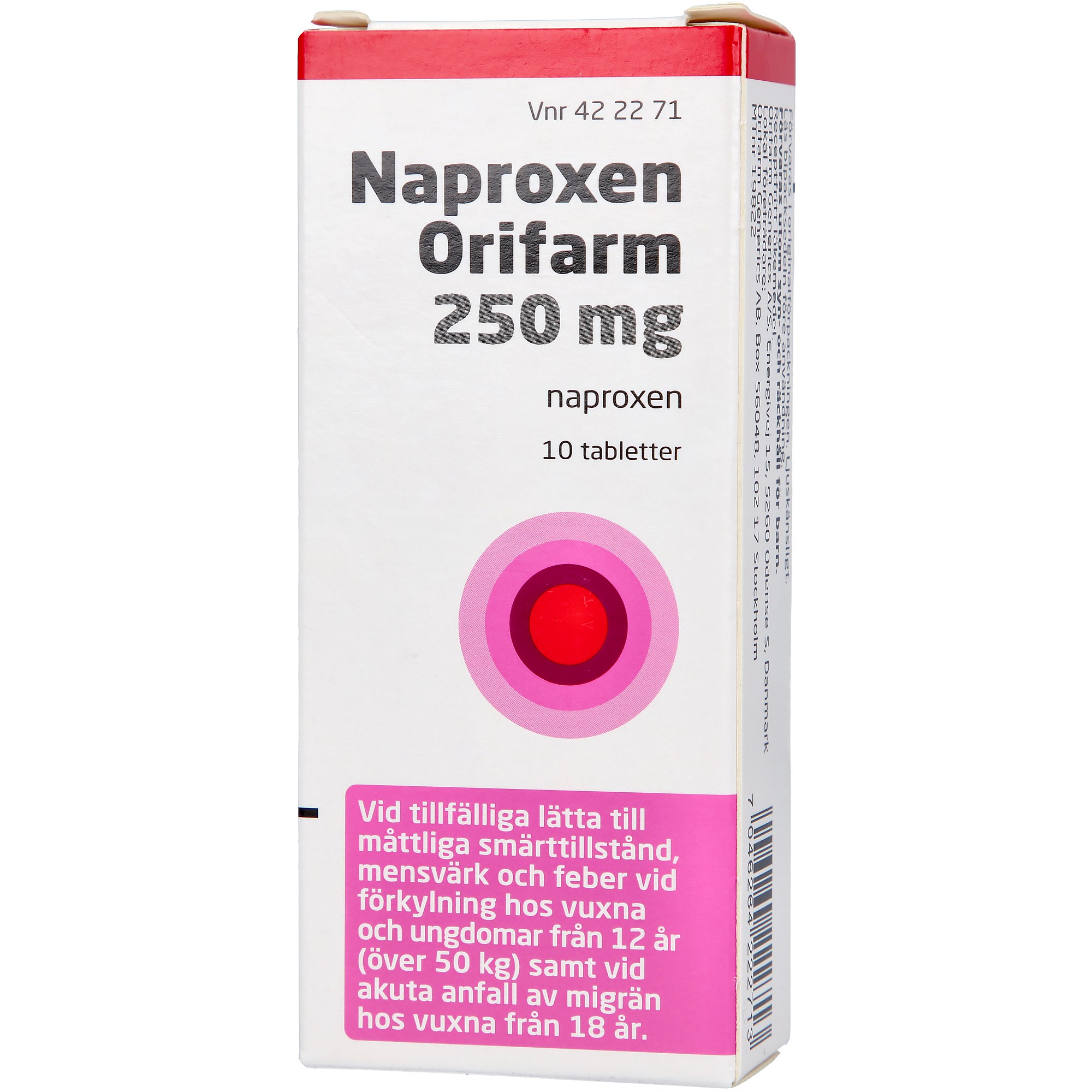 Läs mer om Naproxen Orifarm Tablett 250mg 10 st