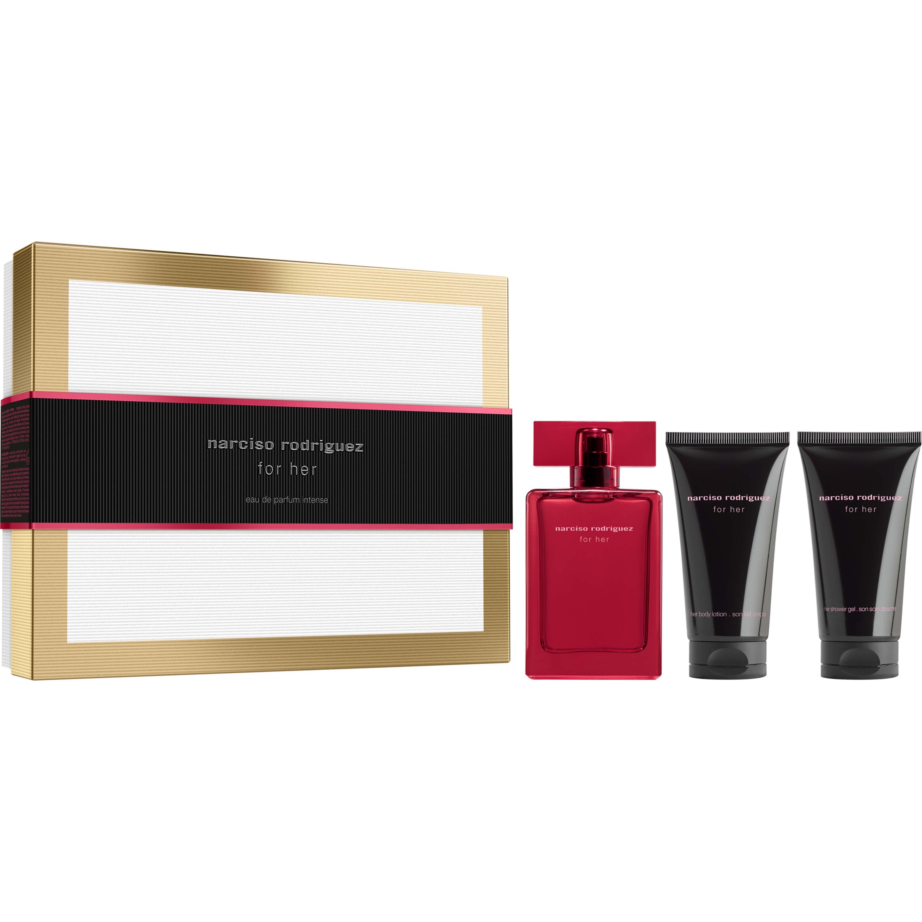 Narciso Rodriguez Gift Set For Her EdPi 50 ml + Body Lotion 50 ml + Shower Gel 50 ml 150 ml