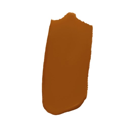 En brun cylindrisk genstand med ujævn top, muligvis en chokoladestykke eller lignende.