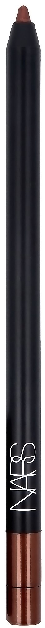 En dubbelsidig makeup-penna med svart och brunt, märkt NARS, används för ögonmakeup.