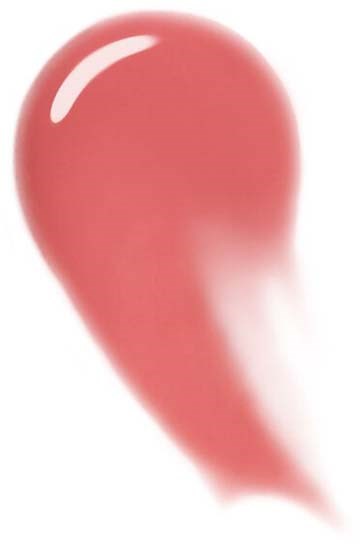 En stor rosa och vit tårformad ballong med ljusreflexer och skugga. Den verkar glänsande och mjuk.