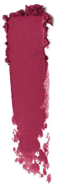 En smuts av rosa till röd makeup eller läppstift på en vit bakgrund.