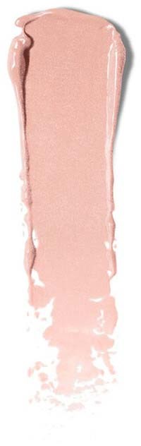 Et lyst rosa lag av krem eller makeup på en hvit bakgrunn.