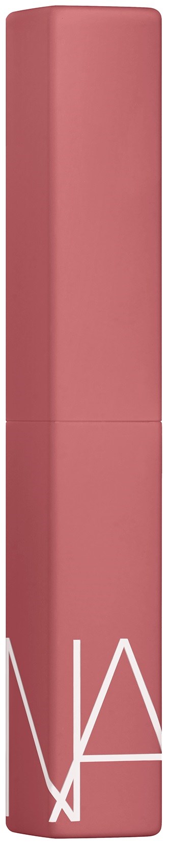 Ein pinkfarbener, rechteckiger Lippenstift mit dem Namen "NARS" unten.