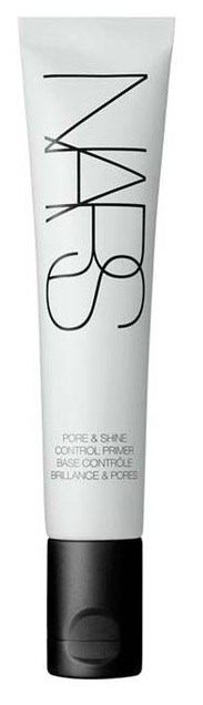 NARS Pore & Shine Control Primer i en vit tube med svart lock, designad för att minska porer och kontrollera glans.
