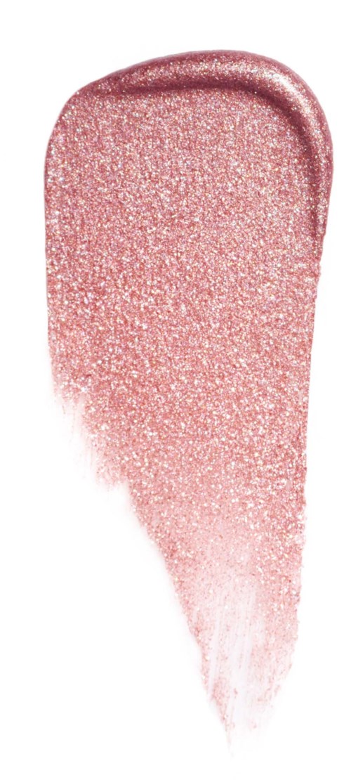 Rosa glitterögonskugga som är smutsad från mitten mot kanterna.