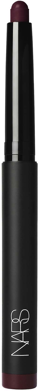 A black lip crayon with a dark purple tip and the NARS logo on the side.