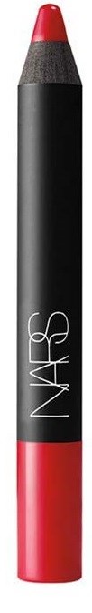En svart og rød makeuppenn med NARS-logo, brukes til lepper eller øyne.