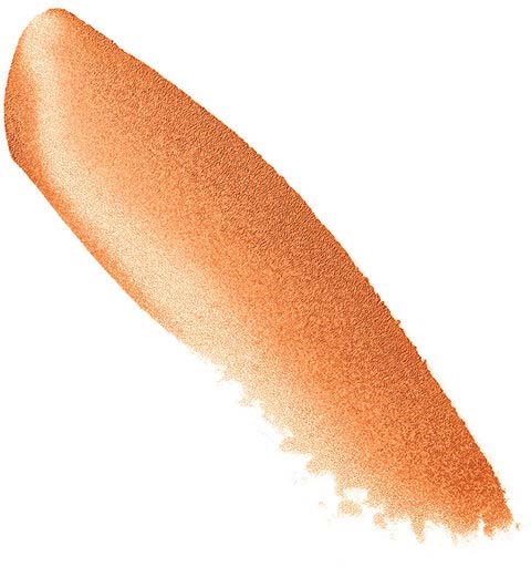 En mjuk orange-brun gradient som avsmalnar till en spets, liknande en fjäder eller bladblad.