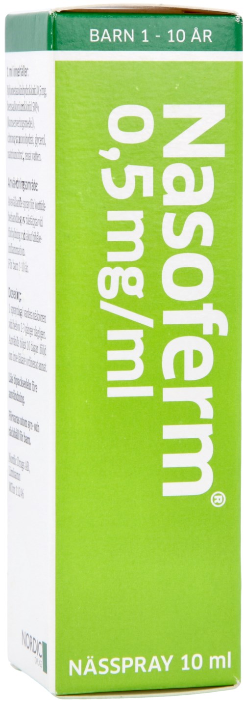 Nasoferm Nässpray 0,5mg/ml 10ml