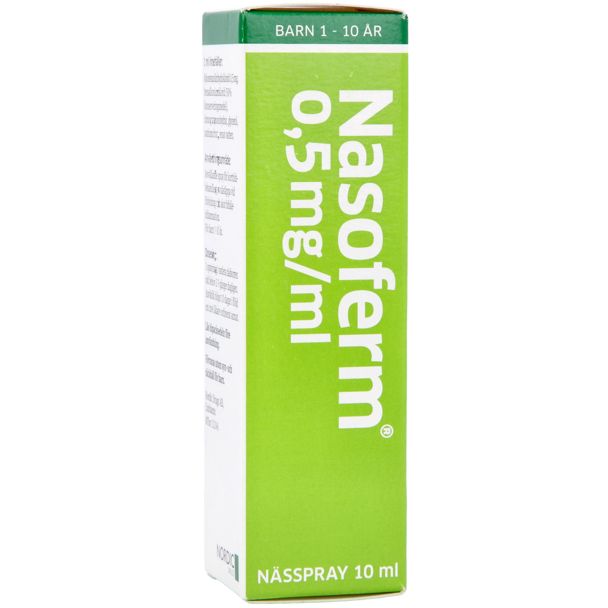 Läs mer om Nasoferm Nässpray 0,5mg/ml 10ml